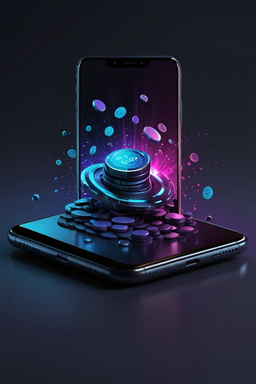 Smartfon z aplikacją Nnv Casino